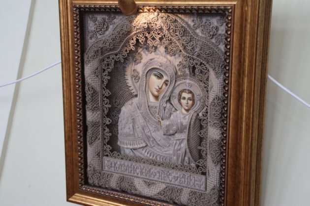 Выставка льняных икон Владимира Денщикова